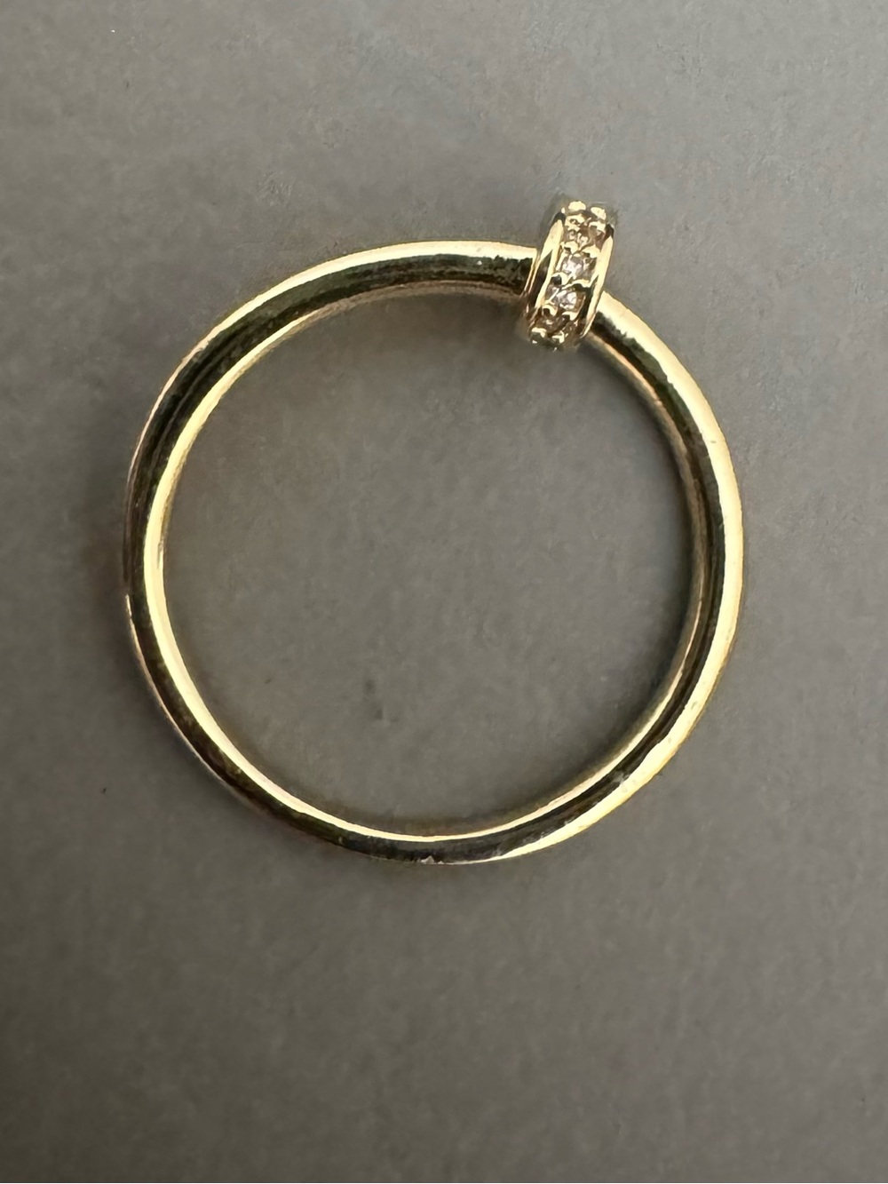Adornia Bypass CZ Nail Ring - Picture 6 of 7